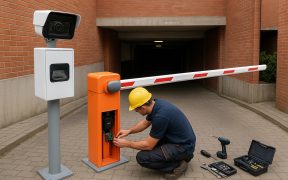 Instalación de barreras automáticas