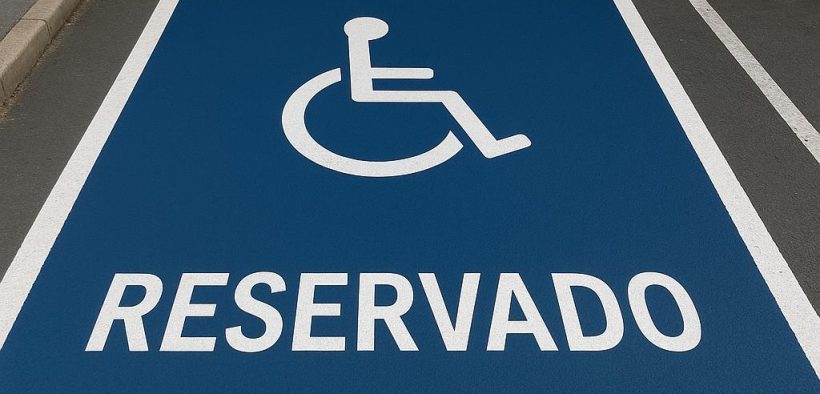 plaza de aparcamiento reservada a persona con discapacidad
